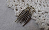 Accessories - 50 Pcs Of Antique Bronze Feather Charms 5x28mm A7223