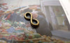 Accessories - 50 Pcs Of Antique Bronze Figure 8 Connector Charms 5.5x12.5mm A6220