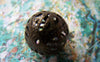 Accessories - 50 Pcs Of Antique Bronze Filigree Ball Spacer Beads Size 14mm A1975