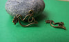 Accessories - 50 Pcs Of Antique Bronze Filigree Dove Bird Charms 10x17mm A255
