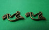Accessories - 50 Pcs Of Antique Bronze Filigree Dove Bird Charms 10x17mm A255