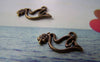 Accessories - 50 Pcs Of Antique Bronze Filigree Dove Bird Charms 10x17mm A255