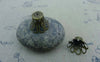 Accessories - 50 Pcs Of Antique Bronze Filigree Iron Bead Caps 12x16mm A2043