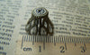 Accessories - 50 Pcs Of Antique Bronze Filigree Iron Bead Caps 12x16mm A2043