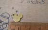 Accessories - 50 Pcs Of Antique Bronze Flat Mouse Head Charms 10x12mm A5181