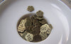 Accessories - 50 Pcs Of Antique Bronze Handmade Flower Cabochon 8mm A2979
