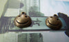 Accessories - 50 Pcs Of Antique Bronze Happy Smile Icon Charms 10mm A692