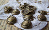 Accessories - 50 Pcs Of Antique Bronze Happy Smile Icon Charms 10mm A692