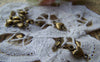 Accessories - 50 Pcs Of Antique Bronze Heart Charms Connector 5.5x10mm A1608