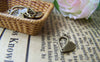 Accessories - 50 Pcs Of Antique Bronze Heart Connector Charms 10mm A2874