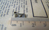 Accessories - 50 Pcs Of Antique Bronze Love Heart Mail Charms 6x10mm A498