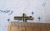 Accessories - 50 Pcs Of Antique Bronze Lovely Cross Charms 7x11mm A4163