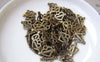 Accessories - 50 Pcs Of Antique Bronze Lovely Heart Charms 8x12mm A2290