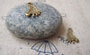 Accessories - 50 Pcs Of Antique Bronze Lucky Foot Charms Double Sided 10x12mm A544