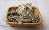 Accessories - 50 Pcs Of Antique Bronze Lucky Foot Charms Double Sided 10x12mm A544
