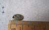 Accessories - 50 Pcs Of Antique Bronze Oval Flower Connector Charms 7x10mm A4626