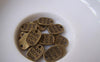 Accessories - 50 Pcs Of Antique Bronze Oval Made With Love Charms 8x11mm A3359