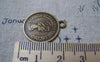 Accessories - 50 Pcs Of Antique Bronze Queen Elizabeth Second Coin Charms 19mm A5754