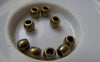Accessories - 50 Pcs Of Antique Bronze Round Smooth Spacer Beads 4x5.5mm A5714