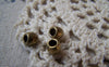 Accessories - 50 Pcs Of Antique Bronze Round Smooth Spacer Beads 4x5.5mm A5714