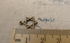 Accessories - 50 Pcs Of Antique Bronze Six Point Star Charms 12mm A6229