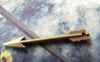 Accessories - 50 Pcs Of Antique Bronze Small Arrow Charms 6x30mm A4329