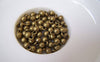 Accessories - 50 Pcs Of Antique Bronze Solid Round Ball Charms 4x6.5mm A5140