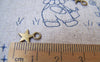 Accessories - 50 Pcs Of Antique Bronze Star Charms 10mm A347