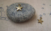 Accessories - 50 Pcs Of Antique Bronze Star Charms 8mm A3086