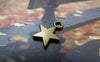 Accessories - 50 Pcs Of Antique Bronze Star Charms 8mm A3086