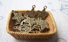 Accessories - 50 Pcs Of Antique Bronze Star Charms Double Sided 11mm A540