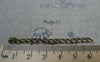 Accessories - 50 Pcs Of Antique Bronze Steel Precut Extension Chain Link 3mm A5494