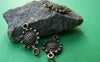 Accessories - 50 Pcs Of Antique Bronze Sunflower Connector Charms 10mm A3322
