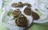 Accessories - 50 Pcs Of Antique Bronze Tear Drop Charms Double Sided 8x11mm A1481