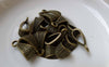 Accessories - 50 Pcs Of Antique Bronze Textured Necklace Bail Charms 7x15mm A6048