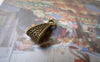 Accessories - 50 Pcs Of Antique Bronze Textured Necklace Bail Charms 7x15mm A6048