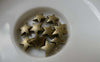 Accessories - 50 Pcs Of Antique Bronze Thick Star Charms 10mm A7132