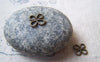 Accessories - 50 Pcs Of Antique Bronze Tiny Coiled Chinese Knot Flower Charms 8mm A5652