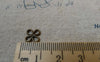 Accessories - 50 Pcs Of Antique Bronze Tiny Coiled Chinese Knot Flower Charms 8mm A5652