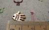 Accessories - 50 Pcs Of Antique Gold Hand Made Charms Double Sided 11x12mm A1314