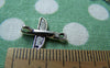 Accessories - 50 Pcs Of Antique Silver 3D Airplane Charms 14x15mm A4722