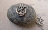 Accessories - 50 Pcs Of Antique Silver Anchor Charms 13x17mm A6295