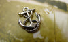 Accessories - 50 Pcs Of Antique Silver Anchor Charms 13x17mm A6295