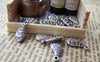 Accessories - 50 Pcs Of Antique Silver Feather Wing Charms 7x15mm A1188