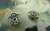 Accessories - 50 Pcs Of Antique Silver Filigree Flower Spacer Bead Caps 10mm A5957