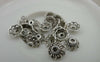 Accessories - 50 Pcs Of Antique Silver Filigree Flower Spacer Bead Caps 9mm A5947