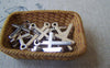 Accessories - 50 Pcs Of Antique Silver Flat Back Cross Charms 9x19mm A902