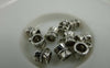 Accessories - 50 Pcs Of Antique Silver Flower Necklace Bail Charms 6x6mm A5856