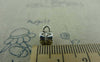 Accessories - 50 Pcs Of Antique Silver Flower Necklace Bail Charms 6x6mm A5856