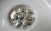 Accessories - 50 Pcs Of Antique Silver Heart Charms 10x11mm A7253
